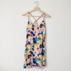 LoveRiche Pink Floral Tropical Dress
